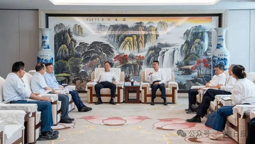 熊征宇陳紅輝與萬(wàn)華化學(xué)廖增太銅化集團(tuán)吳亞座談
